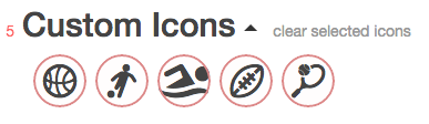 Fontello - Iconos seleccionados para nuestra font