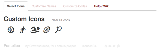 Fontello - Iconos insertados en nuestra font