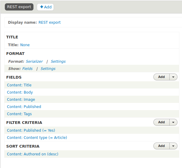 rest view config