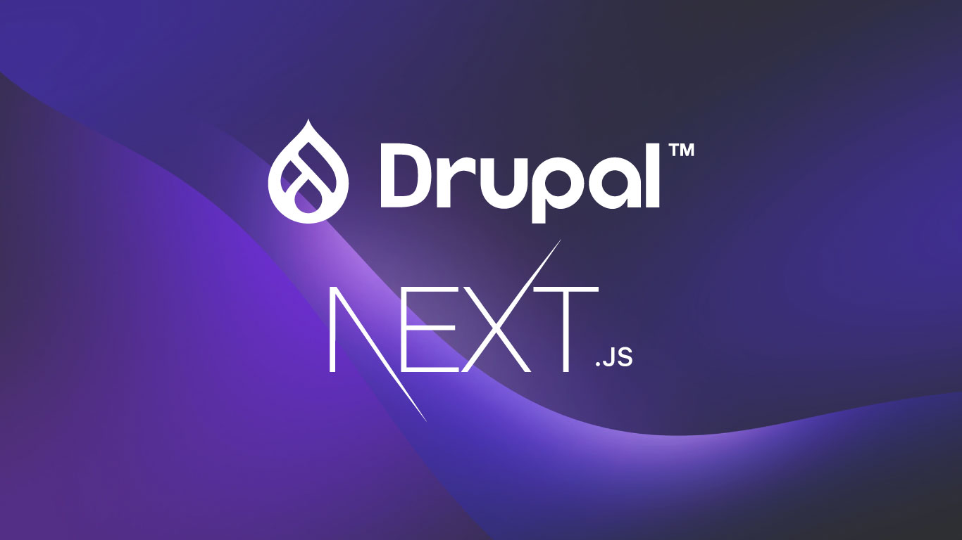 Drupal and Next.js logos