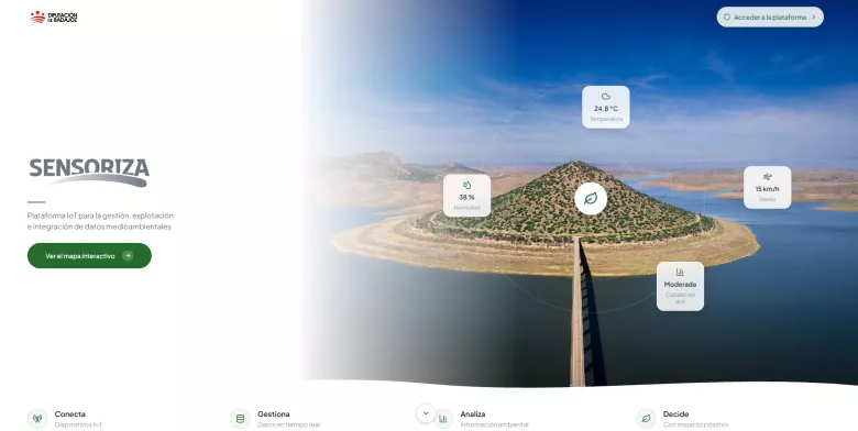Sensoriza: Plataforma IoT para la gestión, explotación e integración de datos medioambientales