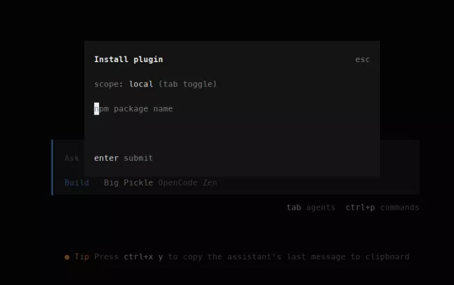 Opencode Install Plugin